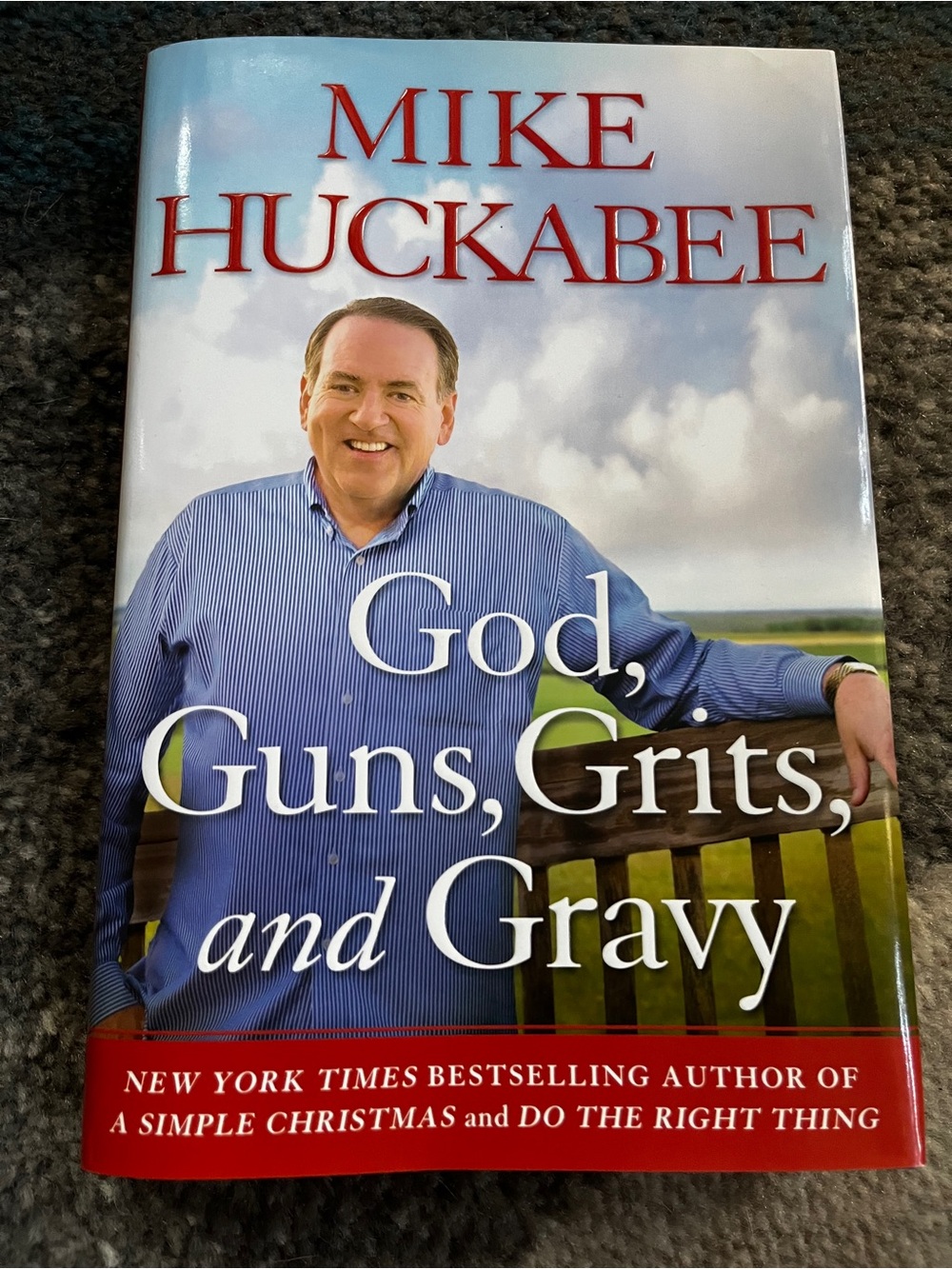 God, Guns, Grits, and Gravy - Hardcover (Blue)